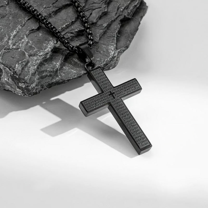 Stainless Steel Cross Pendant Necklace for Men & Women