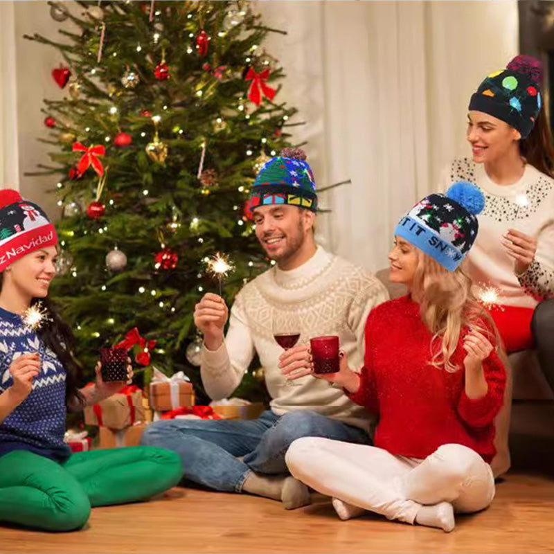 🎁2025 Early Christmas Sale🎄LED Knitted Christmas Hat