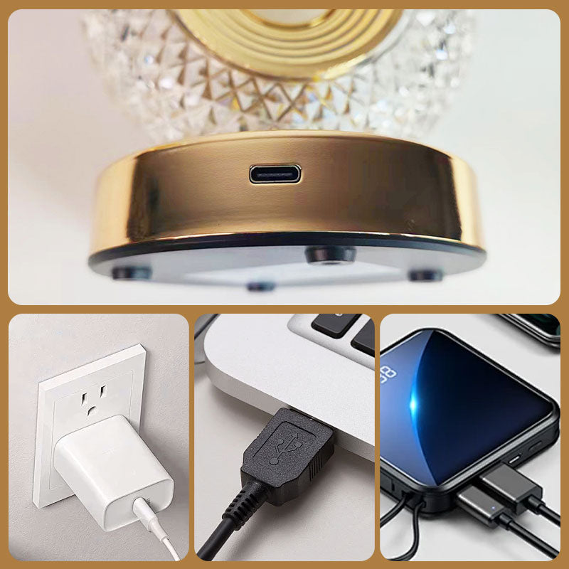 🎅Christmas Sale 50% OFF!!🎄50K+ SOLD! 🎁✨Rechargeable Luxury Crystal LED Night Light Lamp