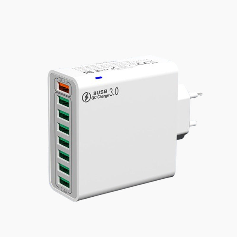 8-Port USB Fast Charging Mobile Phone Charger