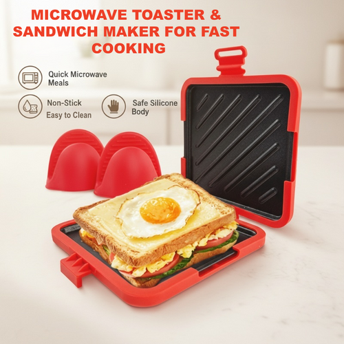 🔥2026 New Arrivals: ￡14.99 for a Limited Time🔥Microwave Toaster & Sandwich Maker For Fast Cooking