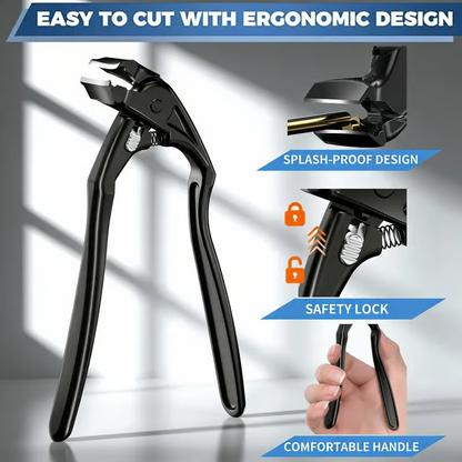 ⏳LAST DAY SALE 50% OFF !!📢Perfect Curved Design | Stainless Steel Nail Clipper | Effortless Grip for Seniors ✨