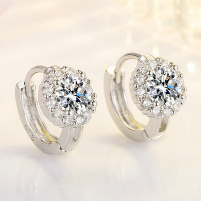 💎 Affordable Brilliance | Faux Moissanite Hoop Earrings | ✨ Daily Luxury 🌟【50% OFF】