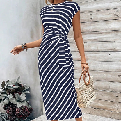 🔥LAST DAY SALE 50% OFF!!💕Women's Elegant Tie Waist Dress