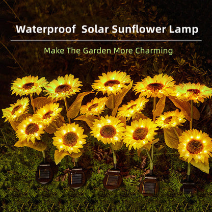 📢📢50% OFF !! ⏰🌻 Realistic & Weatherproof | Solar Sunflower | IP65 Outdoor Decor