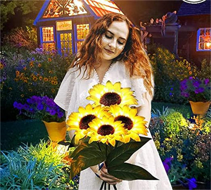 📢📢50% OFF !! ⏰🌻 Realistic & Weatherproof | Solar Sunflower | IP65 Outdoor Decor
