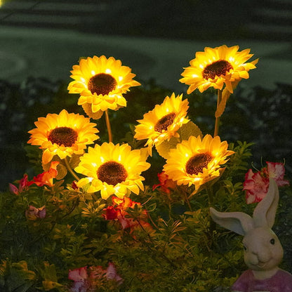 📢📢50% OFF !! ⏰🌻 Realistic & Weatherproof | Solar Sunflower | IP65 Outdoor Decor