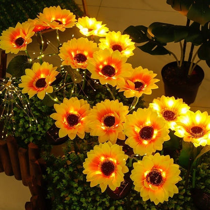 📢📢50% OFF !! ⏰🌻 Realistic & Weatherproof | Solar Sunflower | IP65 Outdoor Decor