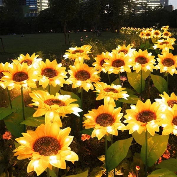 📢📢50% OFF !! ⏰🌻 Realistic & Weatherproof | Solar Sunflower | IP65 Outdoor Decor