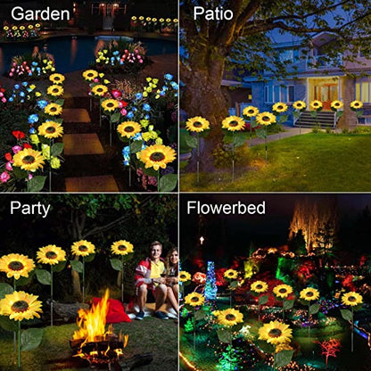 📢📢50% OFF !! ⏰🌻 Realistic & Weatherproof | Solar Sunflower | IP65 Outdoor Decor