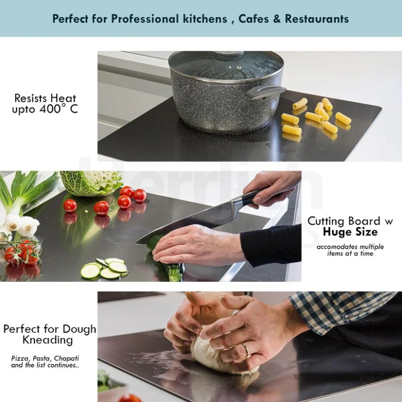 🔥50K+ SOLD!⚡🎁 Stainless Steel Countertop Chopping Board