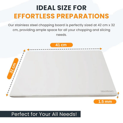 🔥50K+ SOLD!⚡🎁 Stainless Steel Countertop Chopping Board