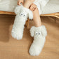 📢📢13.99 Buy 1 Get 1 Free!!!💗LAST DAY SALE 50% OFF⚡50K+ SOLD💕Women's Plush Slippers Socks Floor Socks Winter Home Indoor Thickened Fleece-Lined Anti-Slip Adult Women's Plush Snow Socks Shoe Covers