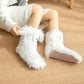 📢📢13.99 Buy 1 Get 1 Free!!!💗LAST DAY SALE 50% OFF⚡50K+ SOLD💕Women's Plush Slippers Socks Floor Socks Winter Home Indoor Thickened Fleece-Lined Anti-Slip Adult Women's Plush Snow Socks Shoe Covers