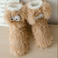 📢📢13.99 Buy 1 Get 1 Free!!!💗LAST DAY SALE 50% OFF⚡50K+ SOLD💕Women's Plush Slippers Socks Floor Socks Winter Home Indoor Thickened Fleece-Lined Anti-Slip Adult Women's Plush Snow Socks Shoe Covers