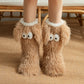 📢📢13.99 Buy 1 Get 1 Free!!!💗LAST DAY SALE 50% OFF⚡50K+ SOLD💕Women's Plush Slippers Socks Floor Socks Winter Home Indoor Thickened Fleece-Lined Anti-Slip Adult Women's Plush Snow Socks Shoe Covers