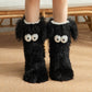 📢📢13.99 Buy 1 Get 1 Free!!!💗LAST DAY SALE 50% OFF⚡50K+ SOLD💕Women's Plush Slippers Socks Floor Socks Winter Home Indoor Thickened Fleece-Lined Anti-Slip Adult Women's Plush Snow Socks Shoe Covers