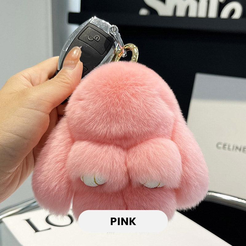 Plush Bunny Keychain Pendant