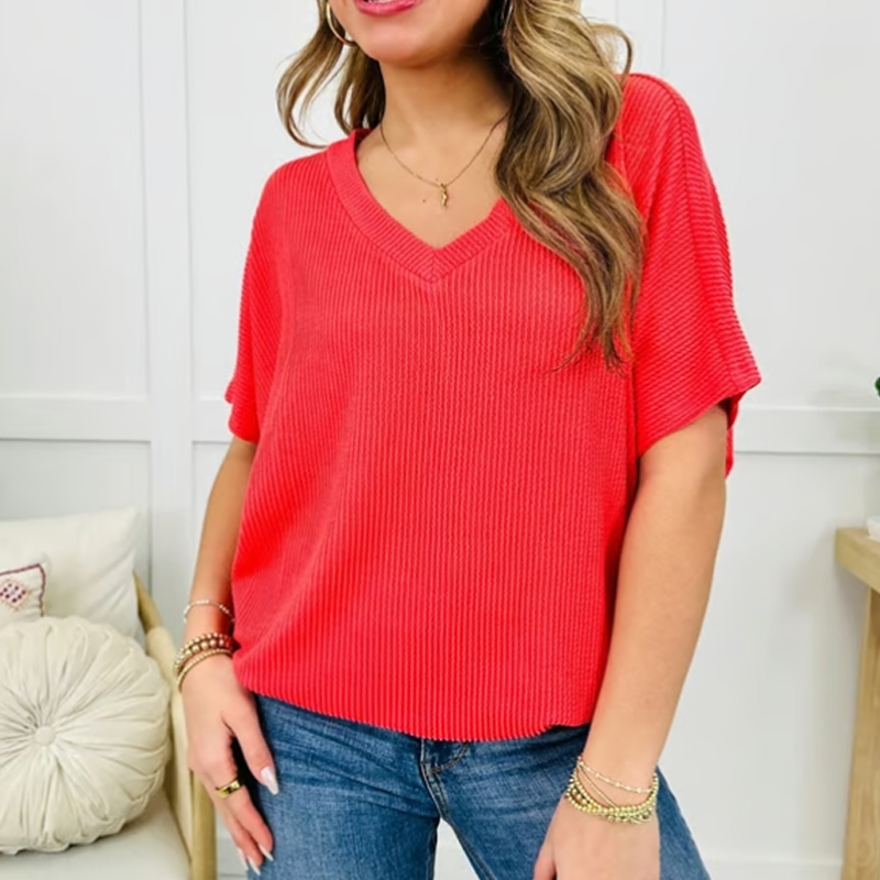 🎉LAST DAY SALE 50% OFF!!🎁Women's V-Neck Summer T-Shirt 🌟