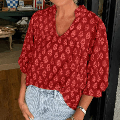 New Season Launch🌼 Printed Flowy Top 70%OFF | Limited Time Offer