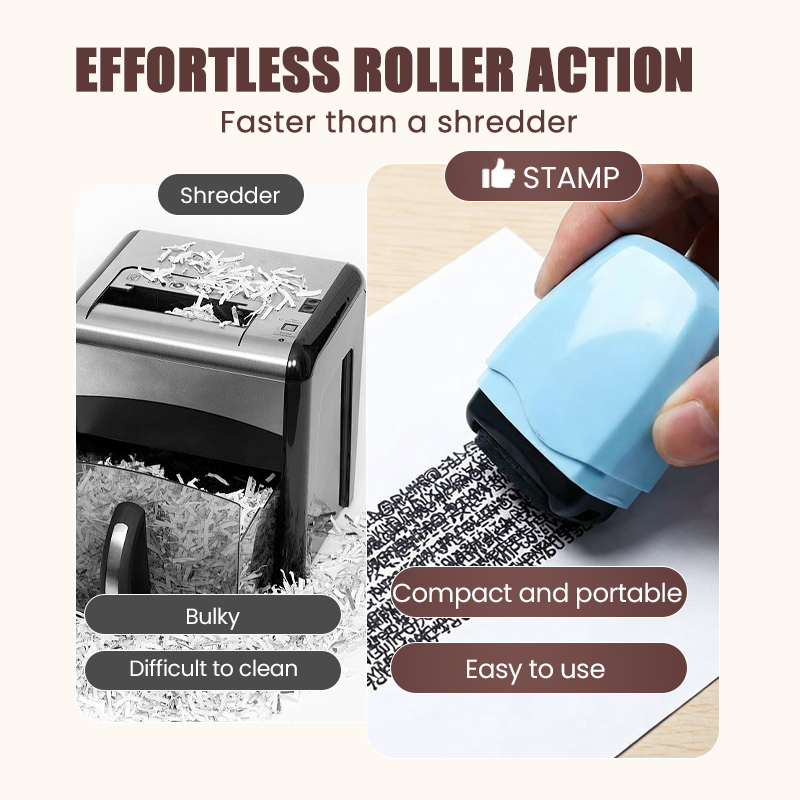 ⏳Final Hours Flash Sale ￡6.99!!💞 Privacy Roller Stamp – Hide personal info instantly. No shredding needed. Refillable & portable. 🔏✨