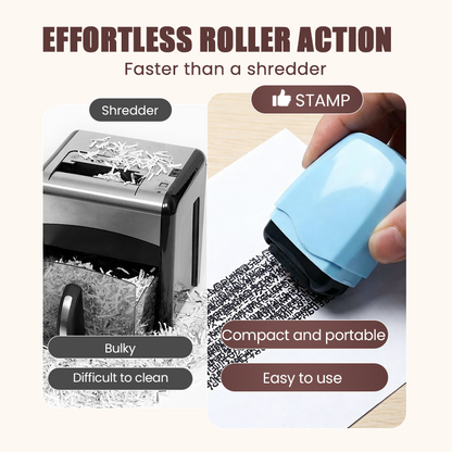 ⏳Final Hours Flash Sale ￡6.99!!💞 Privacy Roller Stamp – Hide personal info instantly. No shredding needed. Refillable & portable. 🔏✨