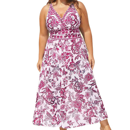 👙Last Day Promotion🌴Plus Size Halter Bikini Set with Swim Skirt