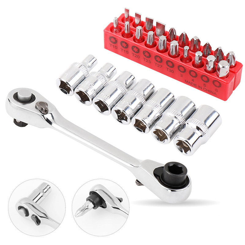Compact Reversible Ratchet Spanner Tool