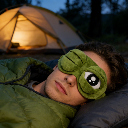 🐸Soft Funny Frog 3D Sleep Mask