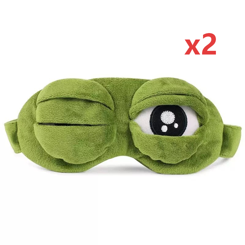 🐸Soft Funny Frog 3D Sleep Mask