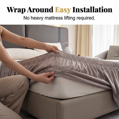 Effortless Setup Elastic Bed Skirt