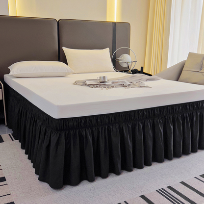 Effortless Setup Elastic Bed Skirt