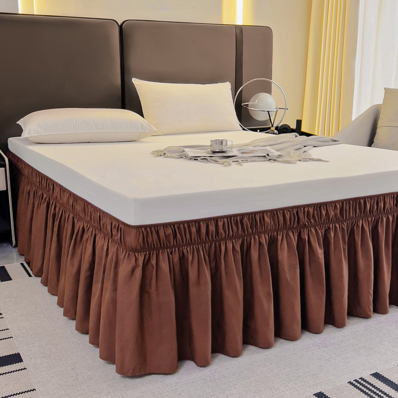 Effortless Setup Elastic Bed Skirt