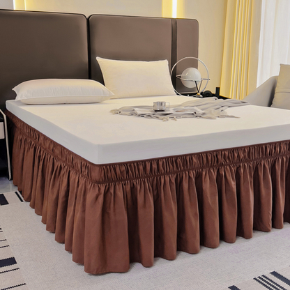 Effortless Setup Elastic Bed Skirt