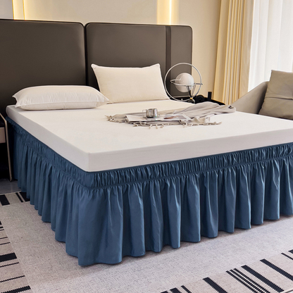 Effortless Setup Elastic Bed Skirt