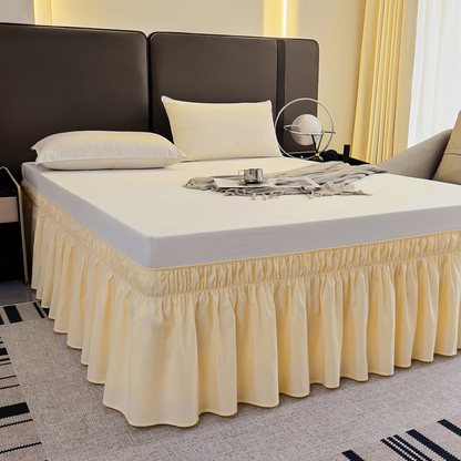 Effortless Setup Elastic Bed Skirt