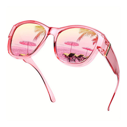 🕶️👓 53% KORTING! Brildragers opgelet: deze oversized zonnebril schuift over je eigen bril en je ziet eruit als een filmster – geen dure clip-on, geen geknipper met lenzen!