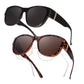 🕶️👓 53% KORTING! Brildragers opgelet: deze oversized zonnebril schuift over je eigen bril en je ziet eruit als een filmster – geen dure clip-on, geen geknipper met lenzen!