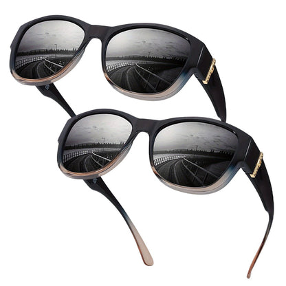 🕶️👓 53% KORTING! Brildragers opgelet: deze oversized zonnebril schuift over je eigen bril en je ziet eruit als een filmster – geen dure clip-on, geen geknipper met lenzen!