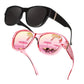🕶️👓 53% KORTING! Brildragers opgelet: deze oversized zonnebril schuift over je eigen bril en je ziet eruit als een filmster – geen dure clip-on, geen geknipper met lenzen!