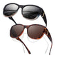 🕶️👓 53% KORTING! Brildragers opgelet: deze oversized zonnebril schuift over je eigen bril en je ziet eruit als een filmster – geen dure clip-on, geen geknipper met lenzen!