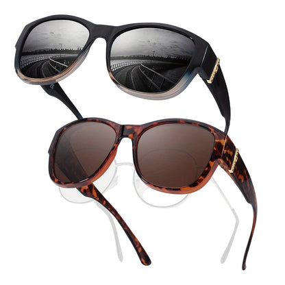 🕶️👓 53% KORTING! Brildragers opgelet: deze oversized zonnebril schuift over je eigen bril en je ziet eruit als een filmster – geen dure clip-on, geen geknipper met lenzen!