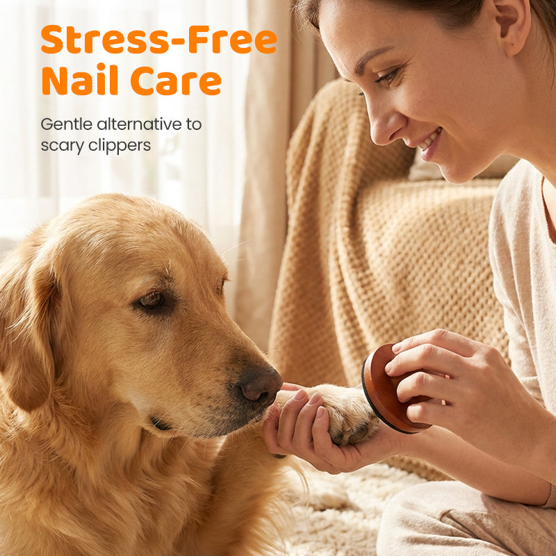 Wooden Pet Nail File with Replaceable Pads
