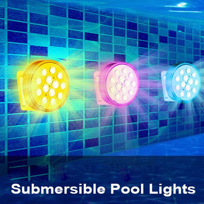 Submersible LED Pool Lights (RF Remote Control)