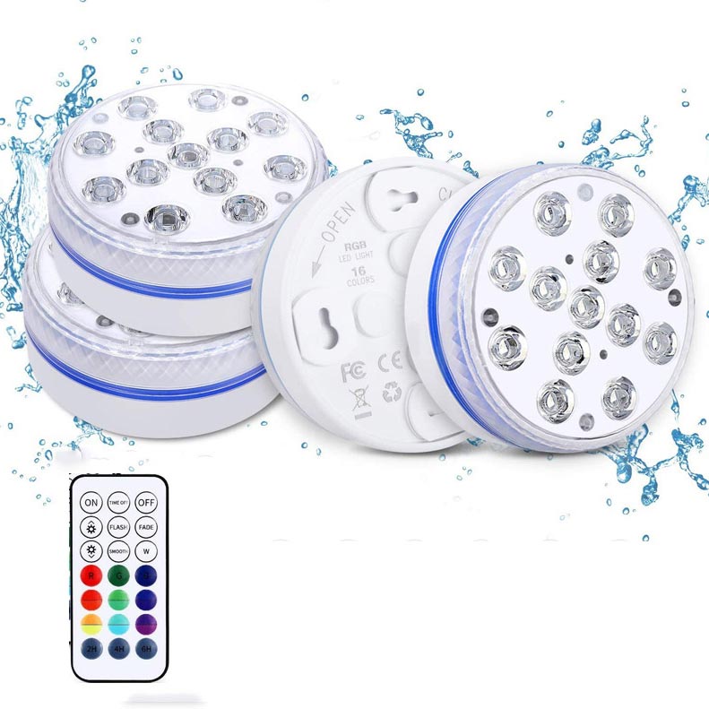 Submersible LED Pool Lights (RF Remote Control)