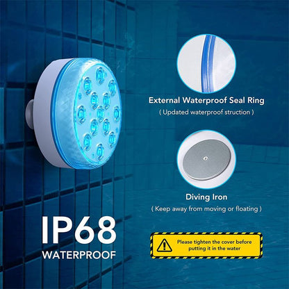 Submersible LED Pool Lights (RF Remote Control)