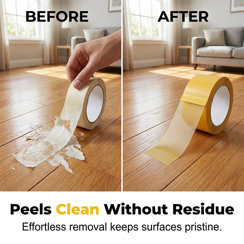 Heavy Duty Mesh Double Sided Tape | No Drill Damage-Free DIY For UK Homes
