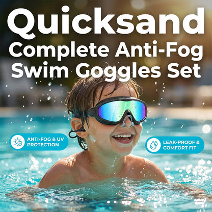 🎉LIMITED-TIME 50% OFF! 🔥Anti-Fog Swimming Goggles with Earplugs & Nose Clip