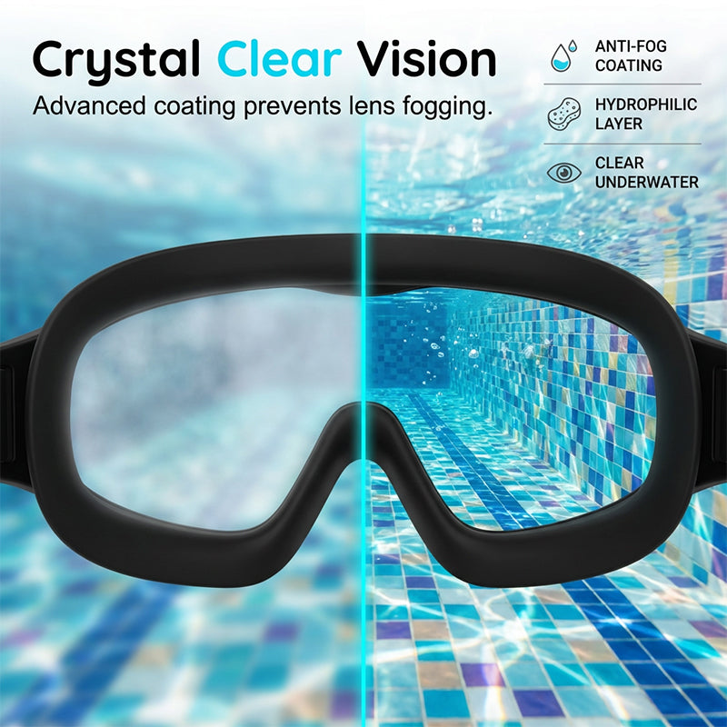 🎉LIMITED-TIME 50% OFF! 🔥Anti-Fog Swimming Goggles with Earplugs & Nose Clip