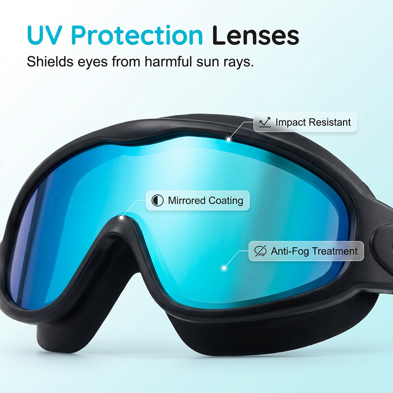 🎉LIMITED-TIME 50% OFF! 🔥Anti-Fog Swimming Goggles with Earplugs & Nose Clip
